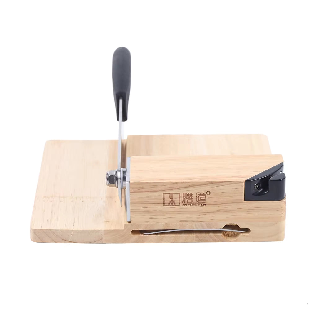 Biltong Cutter Biltong & Jerky Slicer + Oak Cutting Board Household Wooden Seat Guillotine